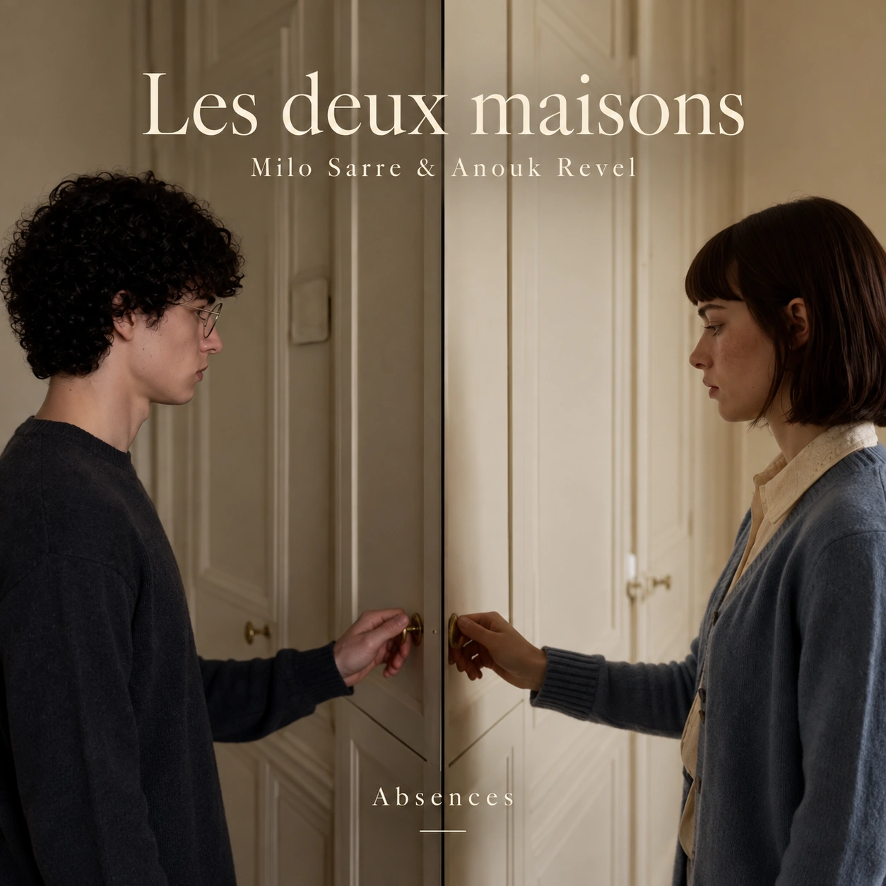 Milo et Anouk ouvrent deux portes, chacun de son côté.